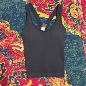 Revival O/S one size Navy Blue Women's Tank Top built in bra